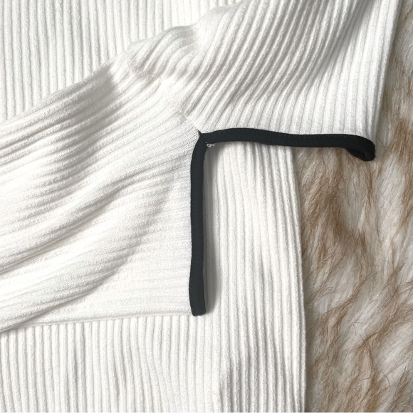 Zara open elbow ribbed top - Picture 6 of 9